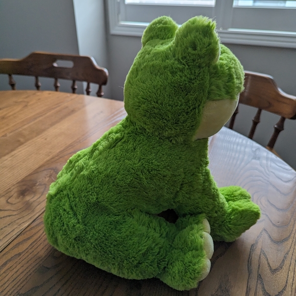 Teddy Mountain Frog. 14 Inches x 12. Soft and Cuddly. 2021. # 0315. - Picture 5 of 6